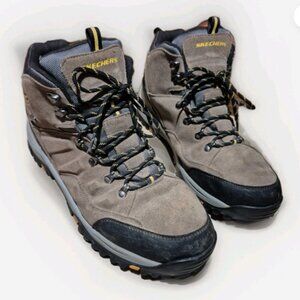 Skechers Relment Pelmo Men's Hiking Boots Size 15 Waterproof Suede Shoes 64869